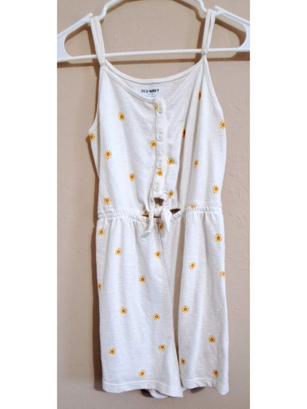 Old Navy Girls XXL Sleeveless Romper Multicolor Sunburst Print Beach Casual